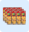 Several packets of Ritz peanut butter crackers.